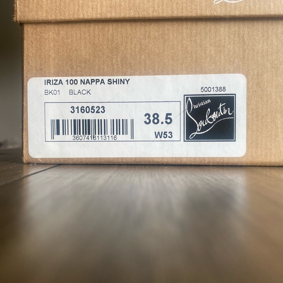 Christian Louboutin Iriza 100mm Eu 38.5 Black - worn 1x 🔥 - Picture 14 of 15